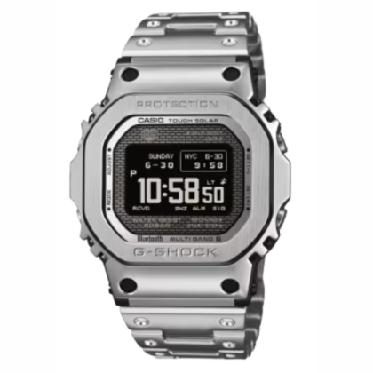 CASIO G-SHOCK GMW-BZ5000D-1 SOLAR-POWERED BLUETOOTH STAINLESS STEEL BAND DIGITAL MEN WATCH